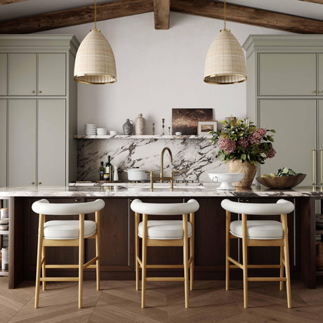 Spara Performance Vegan Leather Counter Stool by TOV Furniture at Eve Furniture