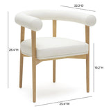Spara Performance Vegan Leather Dining Chair by TOV Furniture at Eve Furniture