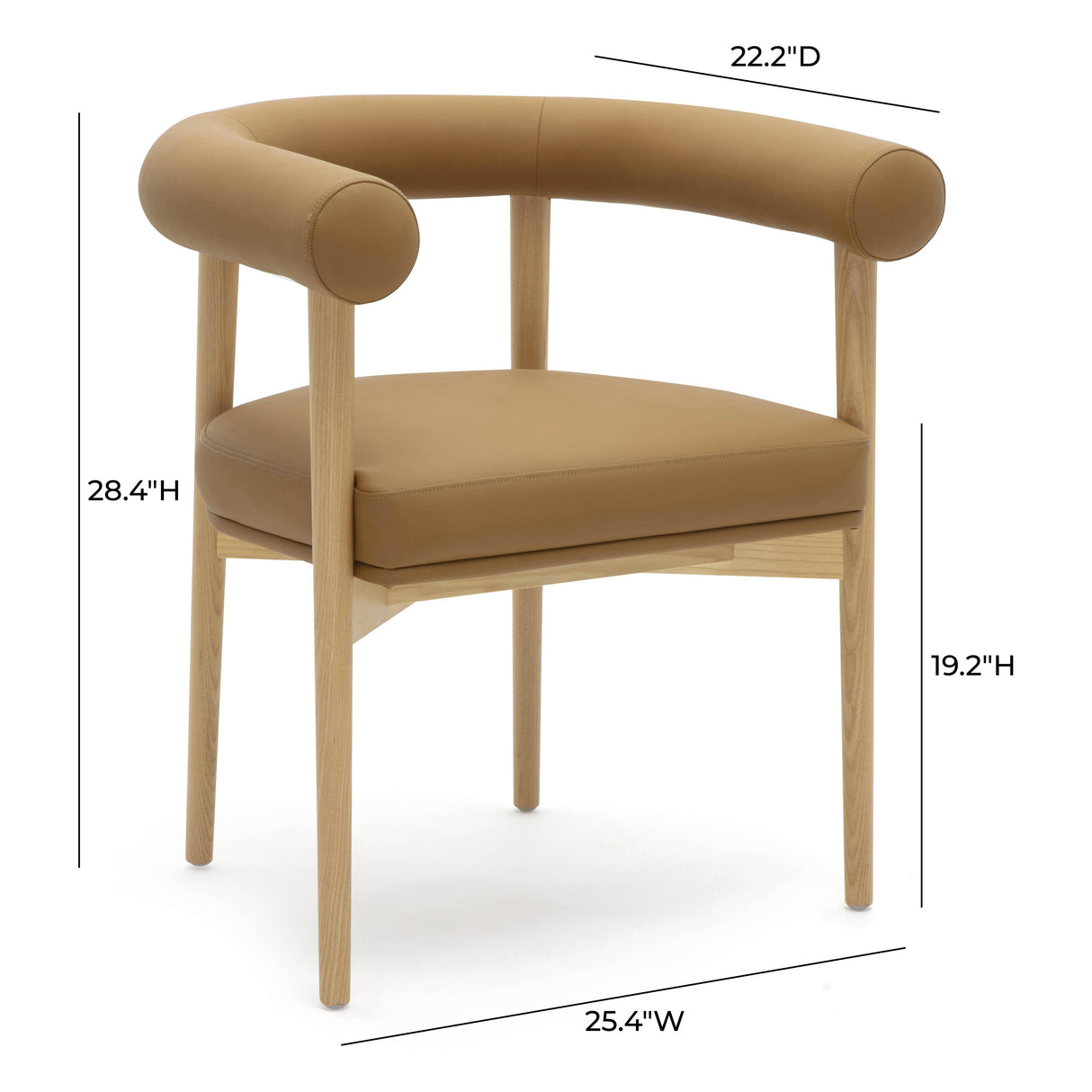 Spara Performance Vegan Leather Dining Chair by TOV Furniture at Eve Furniture