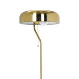 Spectra Floor Lamp - Gold outer and White inner by Ashcroft Imports at Eve Furniture