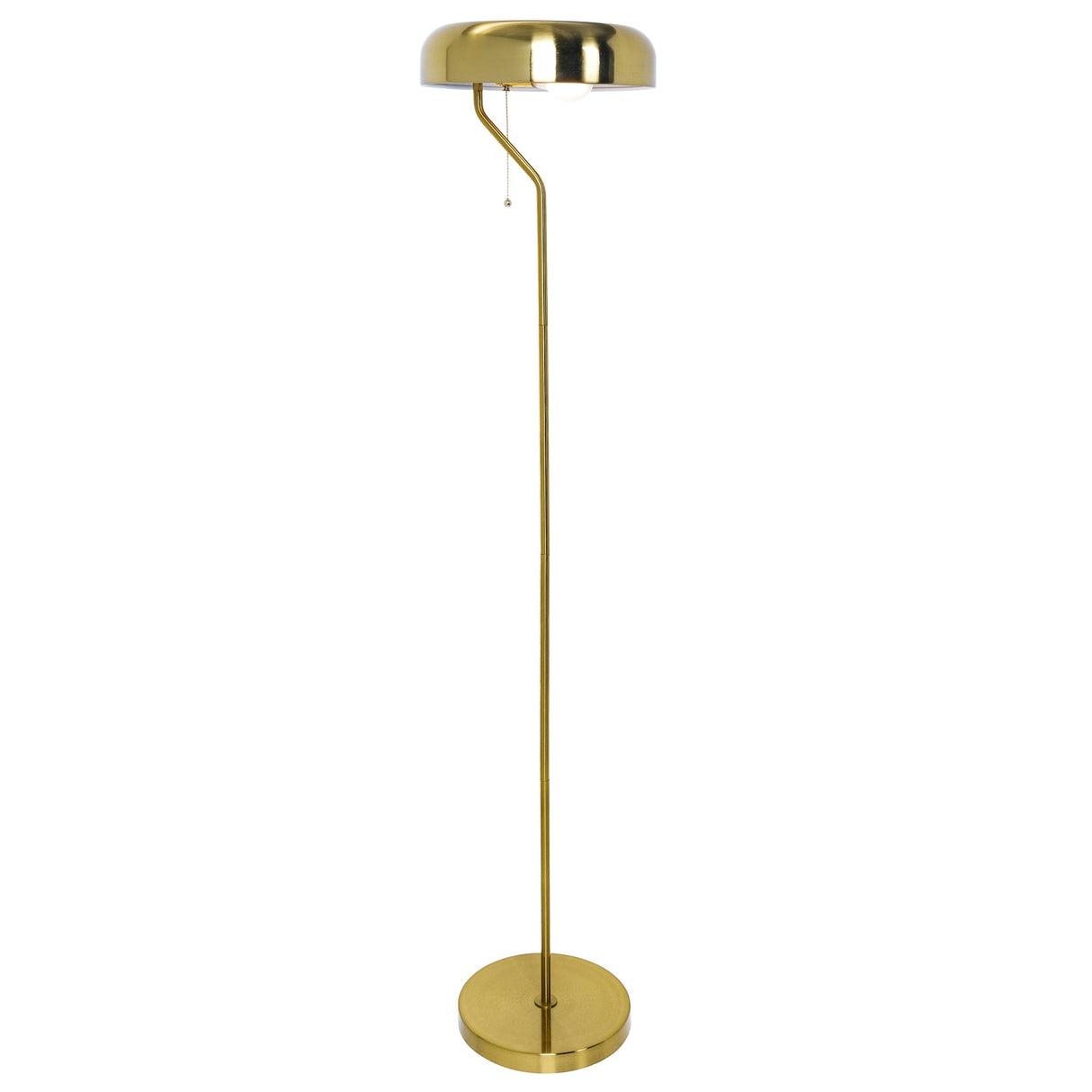 Spectra Floor Lamp - Gold outer and White inner by Ashcroft Imports at Eve Furniture