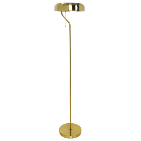 Spectra Floor Lamp - Gold outer and White inner by Ashcroft Imports at Eve Furniture