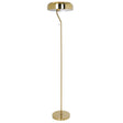 Spectra Floor Lamp - Gold outer and White inner by Ashcroft Imports at Eve Furniture