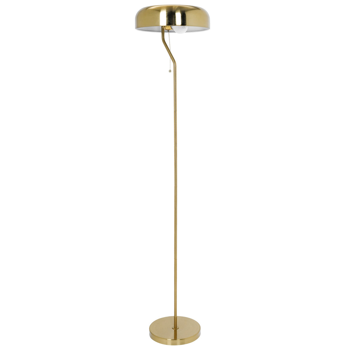Spectra Floor Lamp - Gold outer and White inner by Ashcroft Imports at Eve Furniture