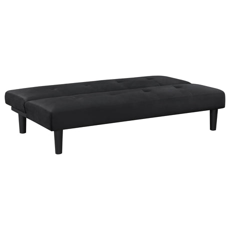 Stanford Multipurpose Black Upholstered Tufted Convertible Sofa Bed by Coaster at Eve Furniture