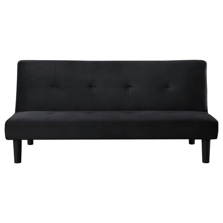 Stanford Multipurpose Black Upholstered Tufted Convertible Sofa Bed by Coaster at Eve Furniture
