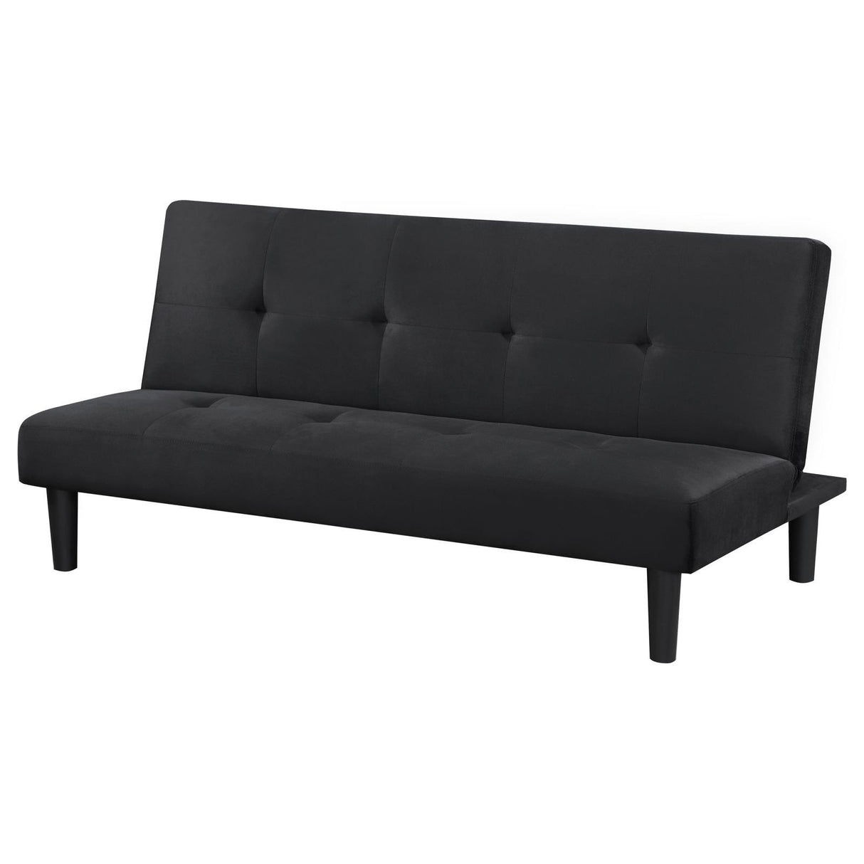 Stanford Multipurpose Black Upholstered Tufted Convertible Sofa Bed by Coaster at Eve Furniture