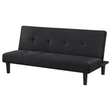 Stanford Multipurpose Black Upholstered Tufted Convertible Sofa Bed by Coaster at Eve Furniture