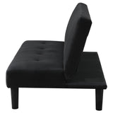 Stanford Multipurpose Black Upholstered Tufted Convertible Sofa Bed by Coaster at Eve Furniture
