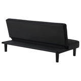Stanford Multipurpose Black Upholstered Tufted Convertible Sofa Bed by Coaster at Eve Furniture