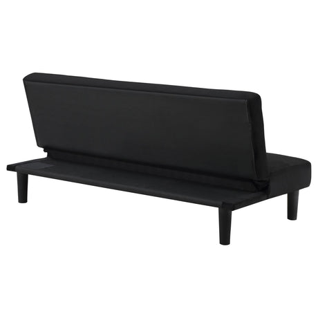 Stanford Multipurpose Black Upholstered Tufted Convertible Sofa Bed by Coaster at Eve Furniture