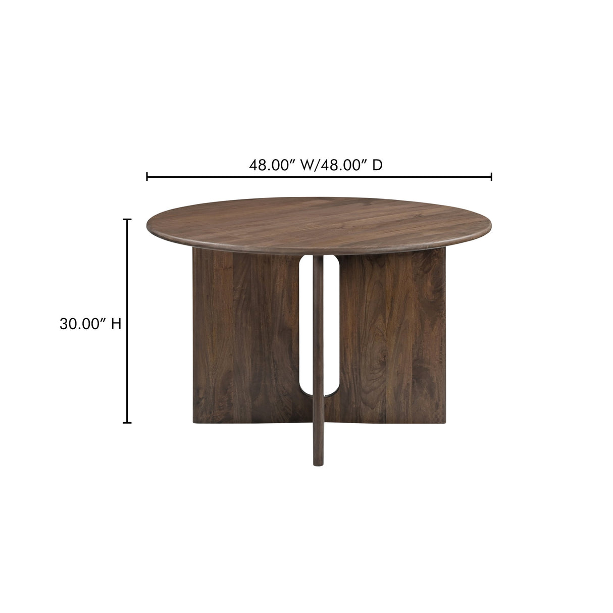 Stanley Dark Brown Dining Table by Moe's Home at Eve Furniture
