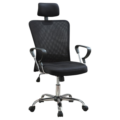 Stark Black/Chrome Mesh Back Office Chair by Coaster at Eve Furniture