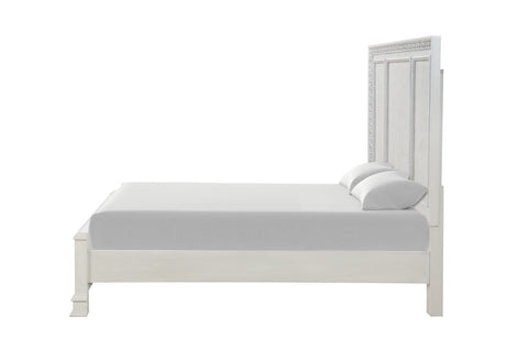 Stella Mia Creamy White King Bed by Furniture of America at Eve Furniture