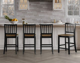 Joplin Walnut/Ebony Finish 5-Piece Counter Height Set