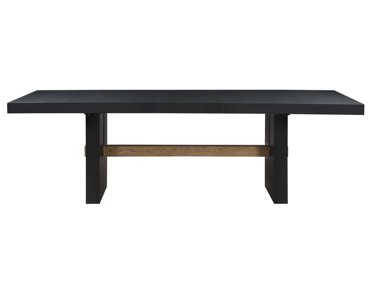 Aubrey Black 7-Piece 78-96″ Dining Set