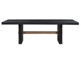 Aubrey Black 7-Piece 78-96″ Dining Set