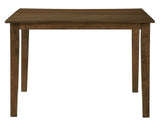 Joplin Walnut Finish 5-Piece Counter Height Set