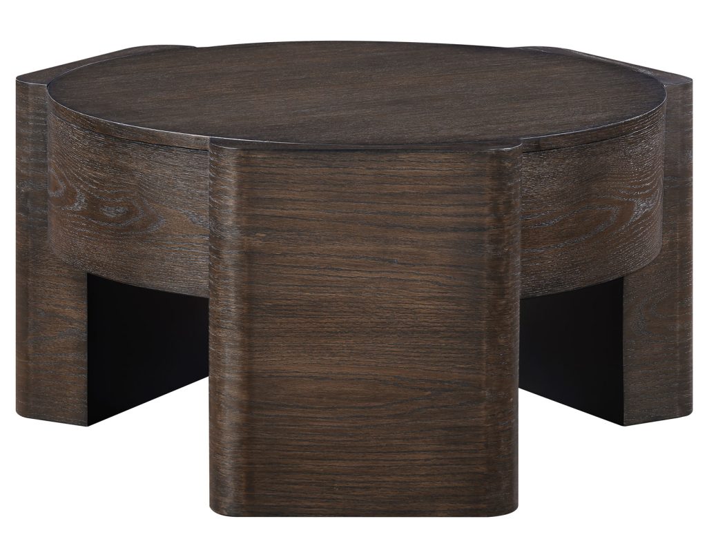 Salina 32.5″ Round Coffee Table Castered