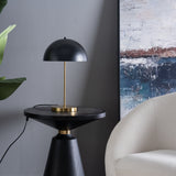 Stratos Table Lamp - Black outer - White inner by Ashcroft Imports at Eve Furniture