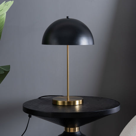Stratos Table Lamp - Black outer - White inner by Ashcroft Imports at Eve Furniture