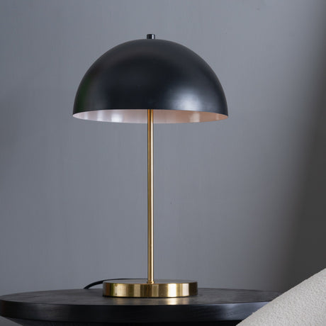 Stratos Table Lamp - Black outer - White inner by Ashcroft Imports at Eve Furniture