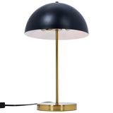 Stratos Table Lamp - Black outer - White inner by Ashcroft Imports at Eve Furniture