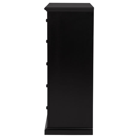 Sumerlin 6-drawer Bedroom Chest of Drawers Black by Coaster at Eve Furniture