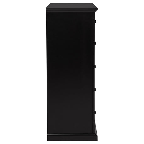 Sumerlin 6-drawer Bedroom Chest of Drawers Black by Coaster at Eve Furniture