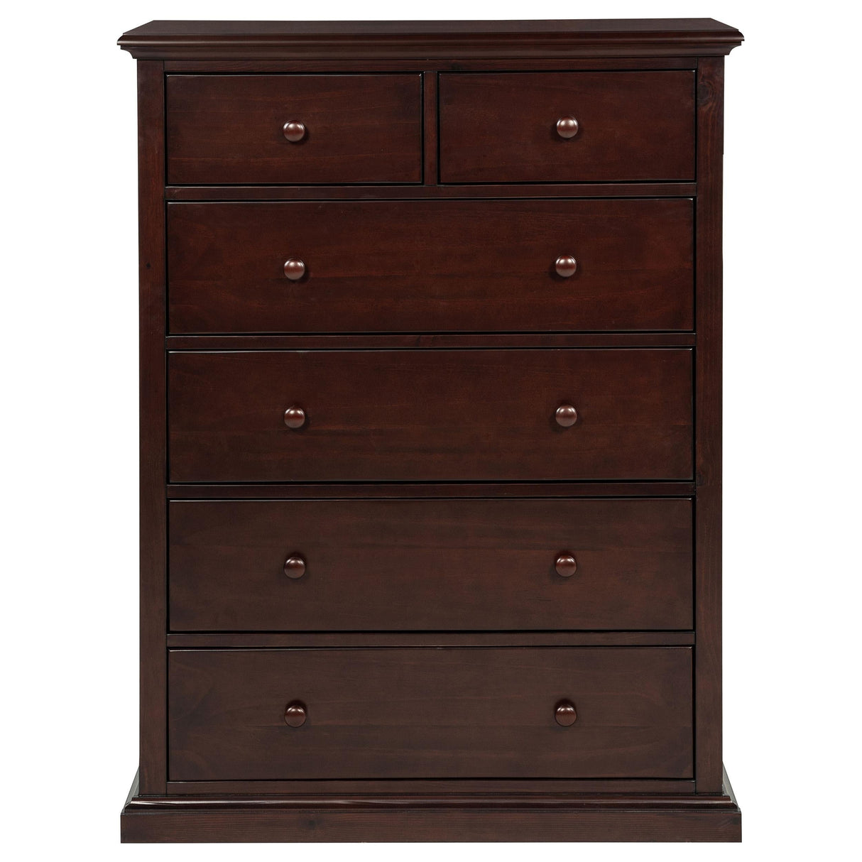 Sumerlin 6-drawer Bedroom Chest of Drawers Cappuccino by Coaster at Eve Furniture