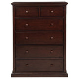 Sumerlin 6-drawer Bedroom Chest of Drawers Cappuccino by Coaster at Eve Furniture