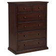 Sumerlin 6-drawer Bedroom Chest of Drawers Cappuccino by Coaster at Eve Furniture