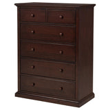 Sumerlin 6-drawer Bedroom Chest of Drawers Cappuccino by Coaster at Eve Furniture