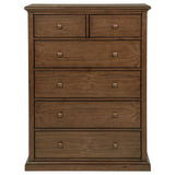 Sumerlin 6-drawer Bedroom Chest of Drawers Medium Brown by Coaster at Eve Furniture