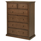 Sumerlin 6-drawer Bedroom Chest of Drawers Medium Brown by Coaster at Eve Furniture