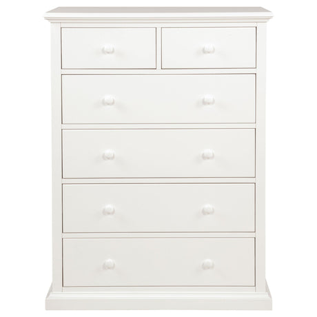 Sumerlin 6-drawer Bedroom Chest of Drawers White by Coaster at Eve Furniture
