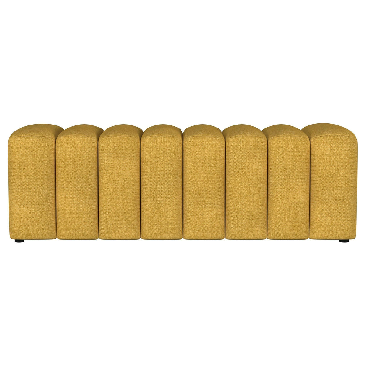 Summer Mustard Yellow Upholstered Channel Tufted Accent Bench by Coaster at Eve Furniture