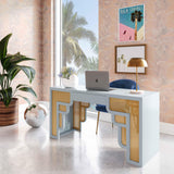 Suzie Rattan Executive Desk by TOV Furniture at Eve Furniture