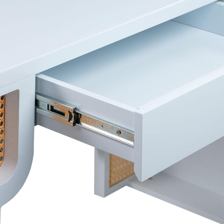 Suzie Rattan Executive Desk by TOV Furniture at Eve Furniture