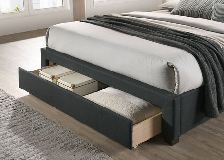 Sybella Dark Gray King Bed by Furniture of America at Eve Furniture