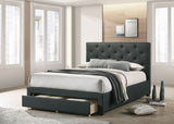 Sybella Dark Gray Queen Bed by Furniture of America at Eve Furniture