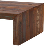Sylvan Coffee Table, Distressed Medium Brown by Dovetail at Eve Furniture