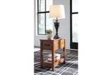 Breegin Brown Chairside End Table