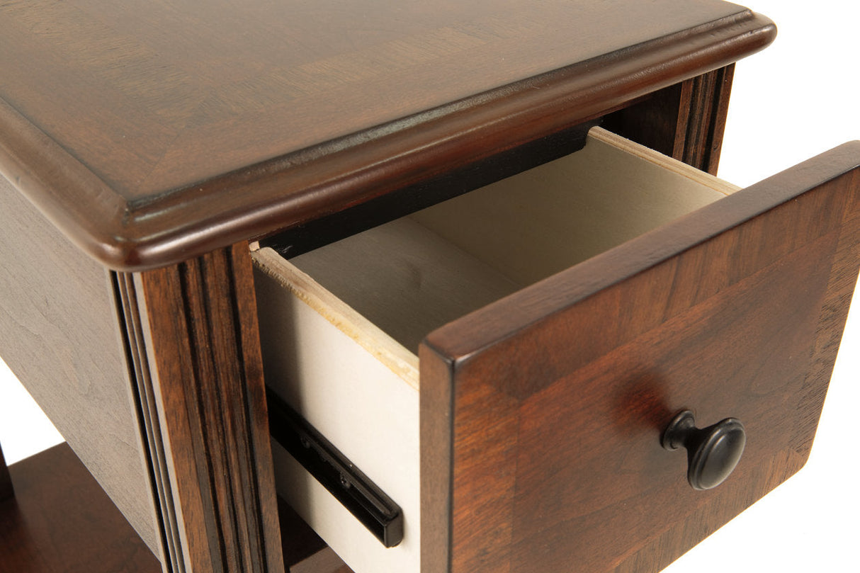 Breegin Brown Chairside End Table