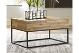 Gerdanet Natural Lift-Top Coffee Table