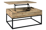 Gerdanet Natural Lift-Top Coffee Table