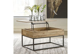 Gerdanet Natural Lift-Top Coffee Table