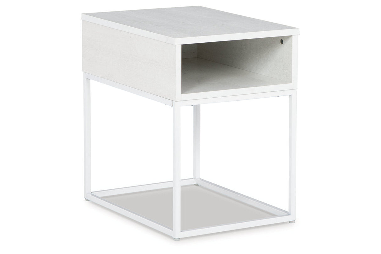 Deznee White Lift-top Coffee Table and 2 End Tables