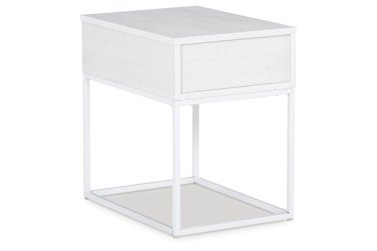 Deznee White Lift-top Coffee Table and 2 End Tables