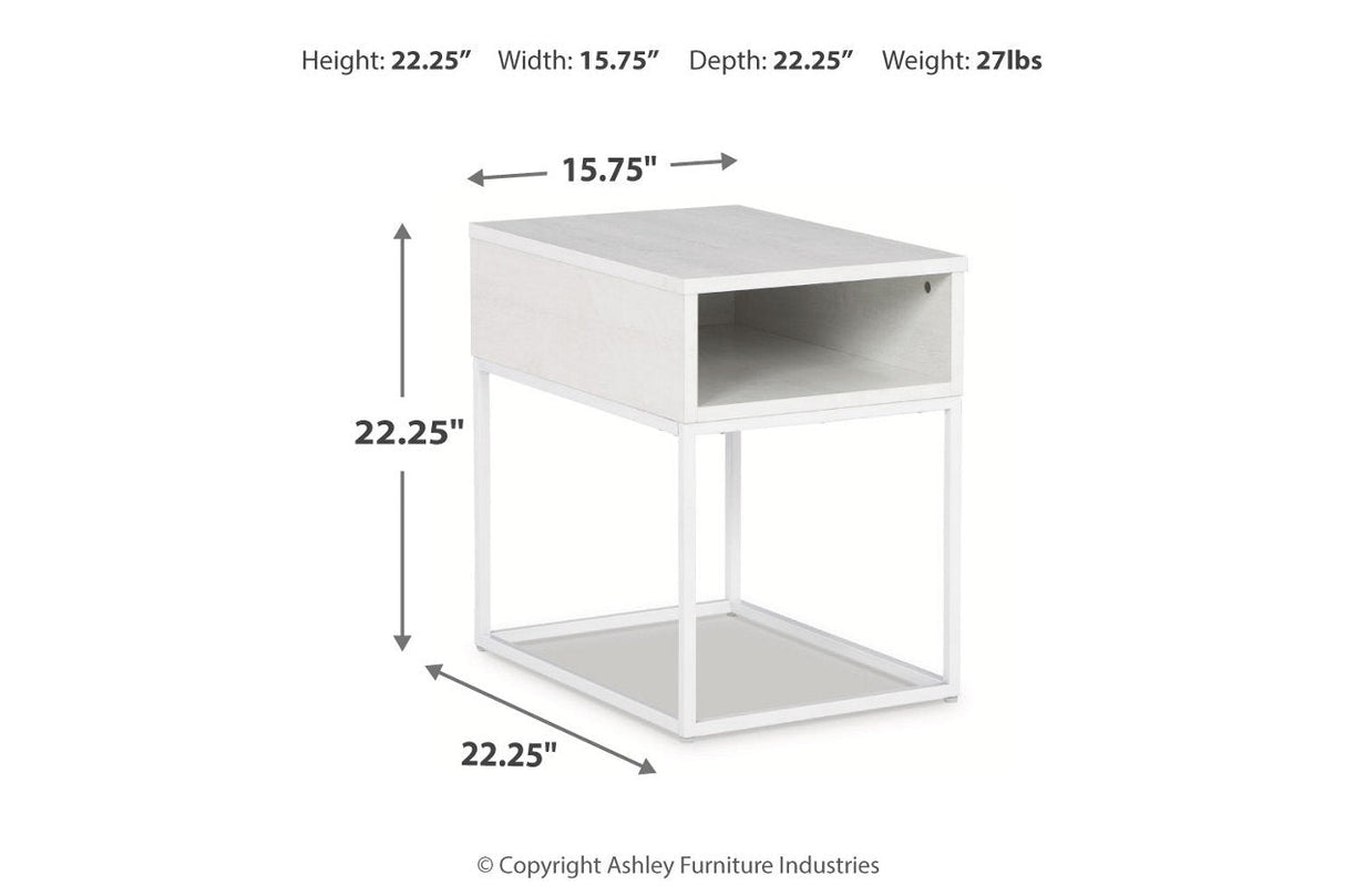 Deznee White Lift-top Coffee Table and 2 End Tables